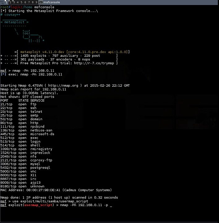 CVE-2007-2447 Samba -Username Map Script- Exploit