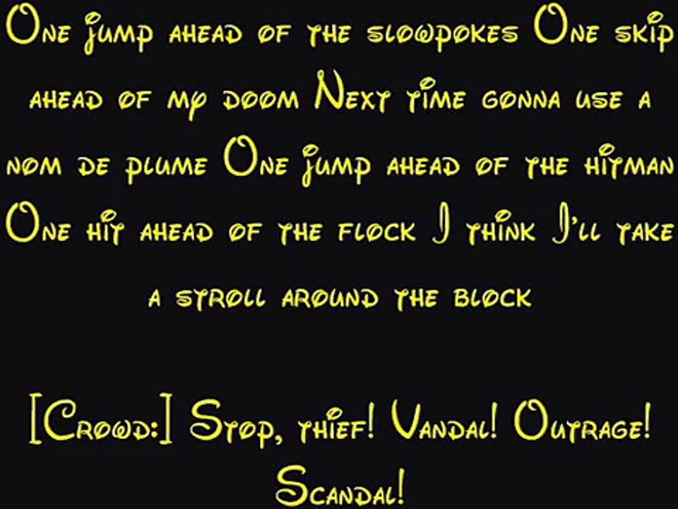 One Jump Ahead Aladdin Lyrics Vidéo Dailymotion