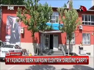Şehitlik abidesinde inanılmaz ölüm 14 yaşındaki Berk kafasını elektrik direğine çarptı