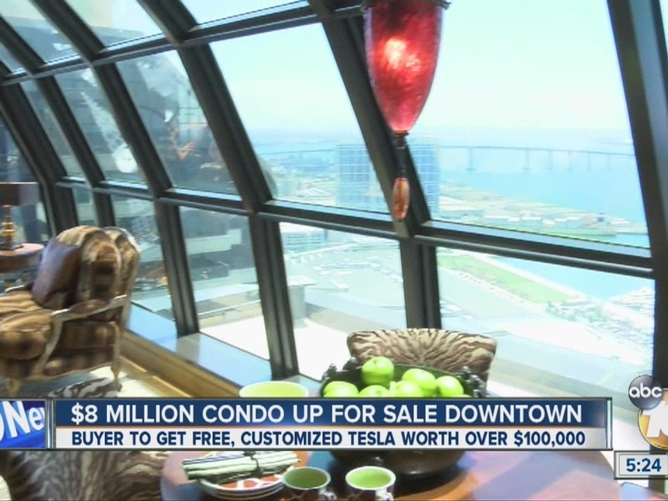 $8 million condo up for sale in downtown San Diego