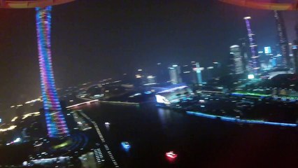 Guangzhou Skyline IV  night flight 2
