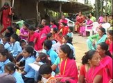 School children changing sanitation behaviours in communities