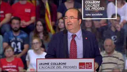 Miquel Iceta:  "En Barcelona no nos queremos resignar a la discusión entre el pasado y la incertidumbre"