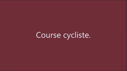 Course cycliste. 17 mai 2015.