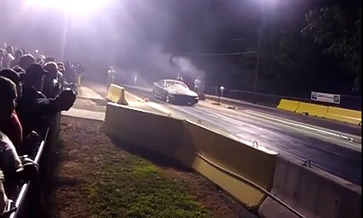 What happens when you take A cummins engine, add 3 turbo's and put it in a mustang? A really fast race car is born