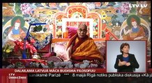 Dalailama Latvijā  māca  budisma filosofiju