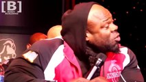 Dennis James and Flex Wheeler on the very heated press conference - Mr Olympia 2014