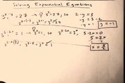 solving equations with exponents
