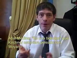 Abal Medina: "Es una boludez" que Kirchner estuviera peleado con Moyano.