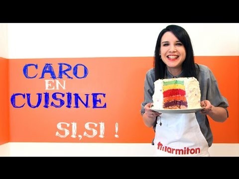 Rainbow cake de Caro chez Marmiton