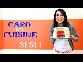 Rainbow cake de Caro chez Marmiton
