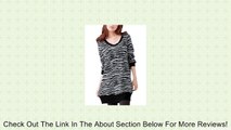 Allegra K Ladies Zebra PrintV Neck Long Sleeve T Shirts Casual Tunic Tops Review