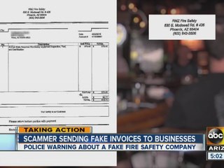 Scammer sending fake invoices to businesses