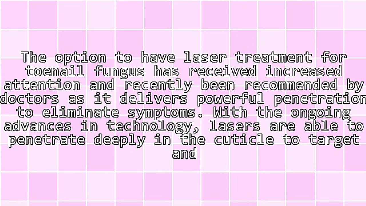 Laser Treatment For Toenail Fungus