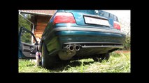 BMW e36 320i with M3 exhaust sound ( before and after )