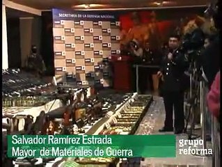 decomiso de armas ARSENAL EN REYNOSA TAMAULIPAS