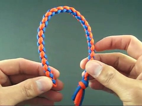How to Tie a Four Strand Round Braid by TIAT ( The Easy Way )