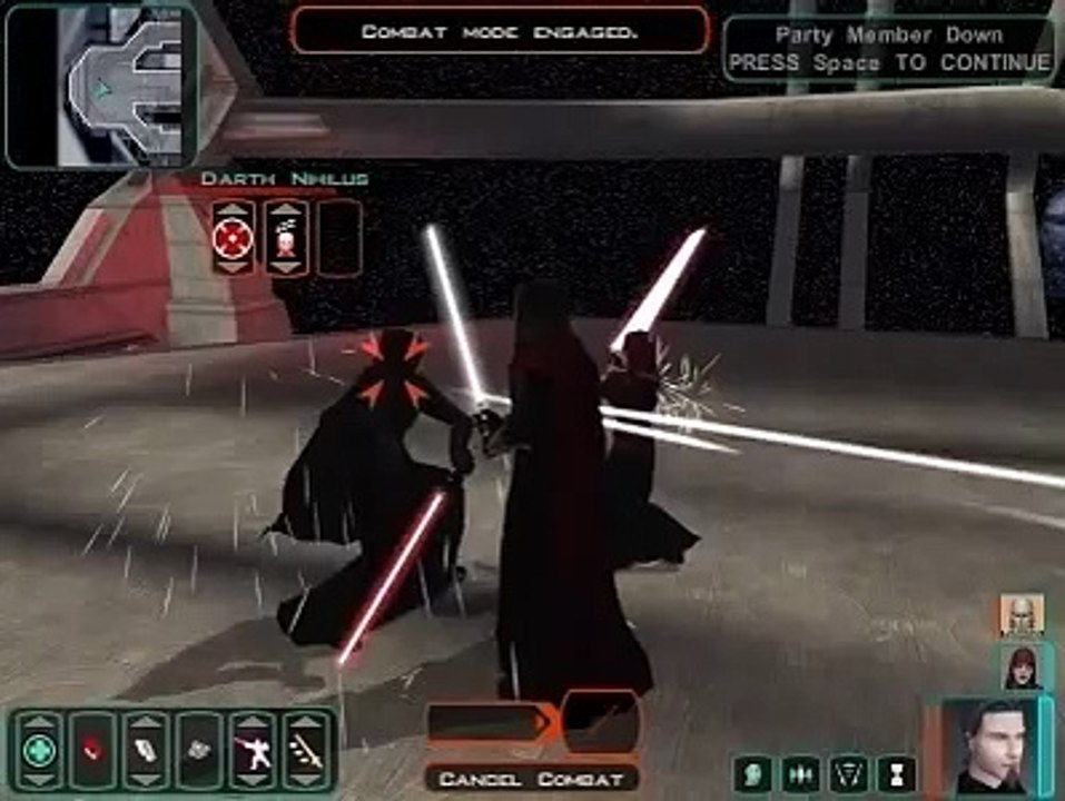 Defeating Darth Nihilus by Sacrificing Visas