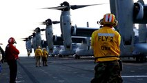 US Marines Osprey Carrier Operations Aboard USS Bonhomme Richard