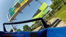 Backlot Stunt Coaster On-ride Front Seat (HD POV) Kings Island