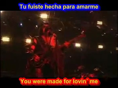 Kiss - I was made for lovin' you ( SUBTITULADO ESPAÑOL INGLES )
