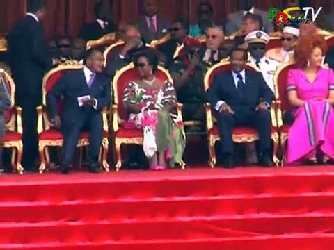 Le Président Paul Biya au Défilé du cinquantenaire du Congo