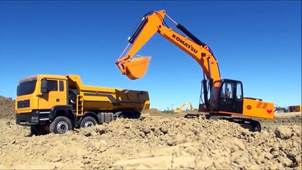 Máy xúc oto chở đất - RC cranes - cần cẩu xúc đất - Rc Adventure kids toy