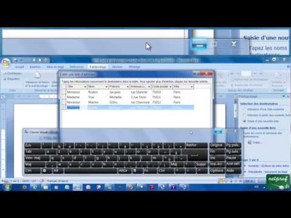 24 - Réaliser un publipostage (mailing)