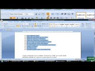 9 - Les puces et numéros, liste à plusieurs niveaux