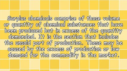 The Effects Of The Surplus Chemicals To The Environment