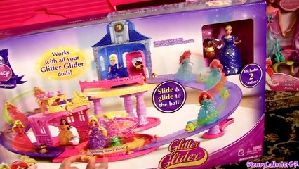 New Glitter Glider Castle Playset 7 Disney Princess MagiClip Dolls Flip 'n Switch by Funtoys