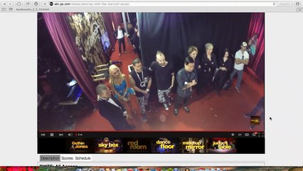 DWTS All Access footage (red room, makeup cam) from S20 Finale part 1 of 7