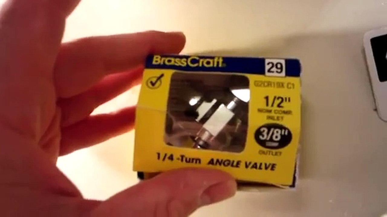 Replacing a leaky toilet shut off valve