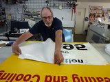 The Hinge method of installing Vinyl Graphics