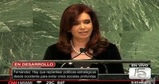Discurso de presidenta de Argentina Cristina Fernández en Asamblea General de la ONU