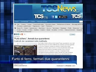 Furto di ferro, fermati due quarantenni