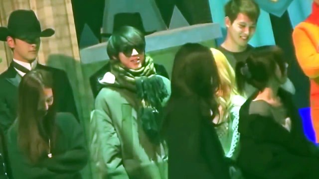 [FANCAM] 141226 Yongseo moment- SNSD & CNBlue KBS Gayo Daejun Rehearsal