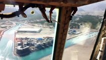 هبوط طائرة عسكرية في مطار خصب