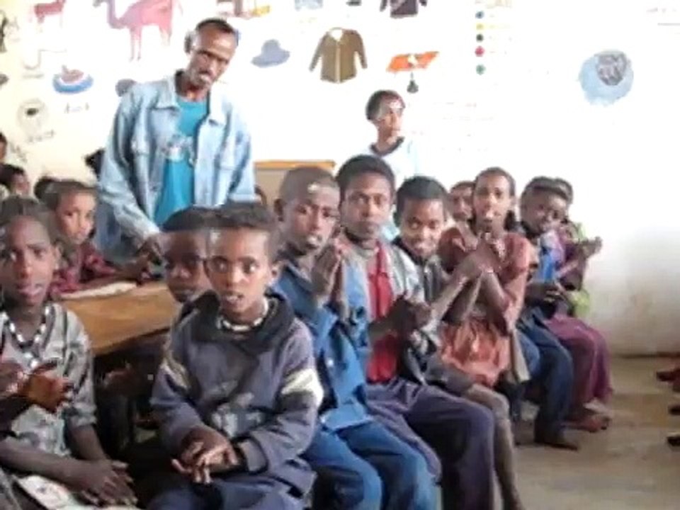 Little Liyah Luel In Ethiopia Leads Her Class in a Song & Dance