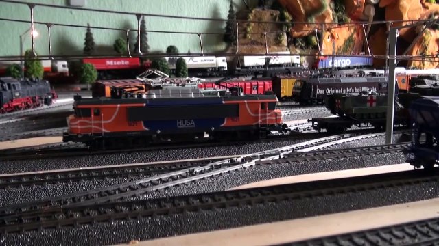 Marklin H0 modelleisenbahn Husa 1600 serie + Roco en Piko Locs