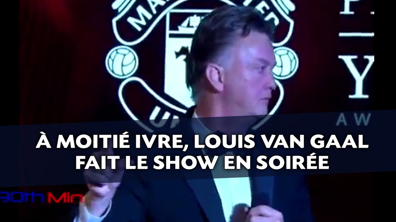À moitié ivre, Louis Van Gaal fait le show en soirée à Manchester