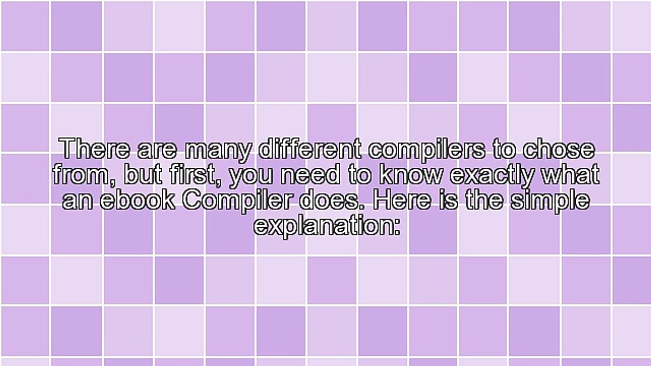 How to choose an eBook Compiler
