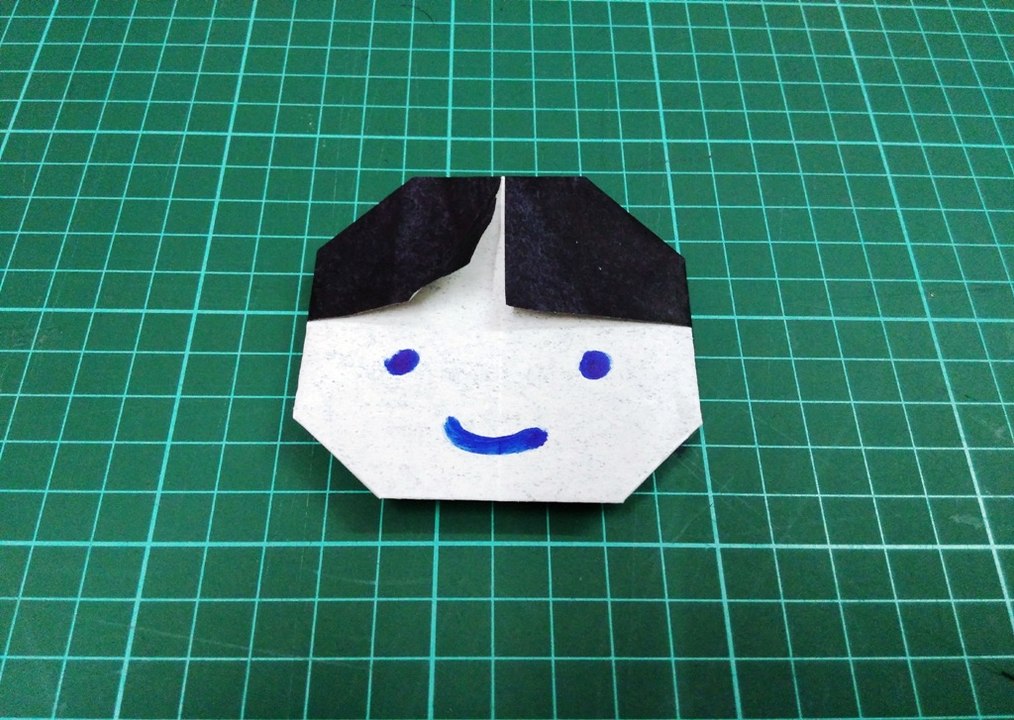 How to make origami paper boy face | Origami / Paper Folding Craft, Videos and Tutorials.