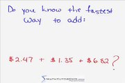 Mental Math Secrets - Rapidly Add Money
