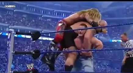 JOHN CENA PICK UP THE BIG SHOW & EDGE AT THE SAME TIME AT WWE WRESTLEMANIA