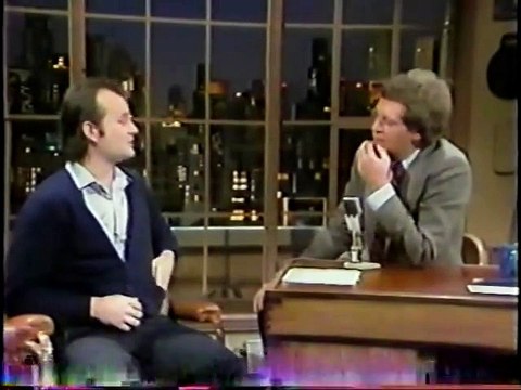 Bill Murray chez David Letterman en 1982