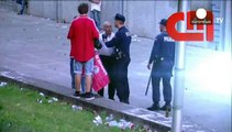 نصير لبينيفيكا يتعرض للضرب على يد الشرطة