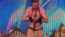 Strongman Daniel hopes to raise the roof... and our Amanda! - Britain's Got Talent 2015