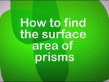 How to find the surface area of prism