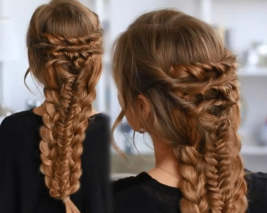 Layered Braid Hair Tutorial